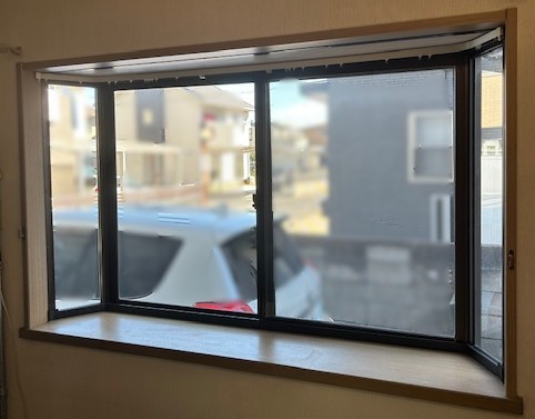 水島アルミトーヨー住器の内窓　インプラス　取付工事の施工前の写真1