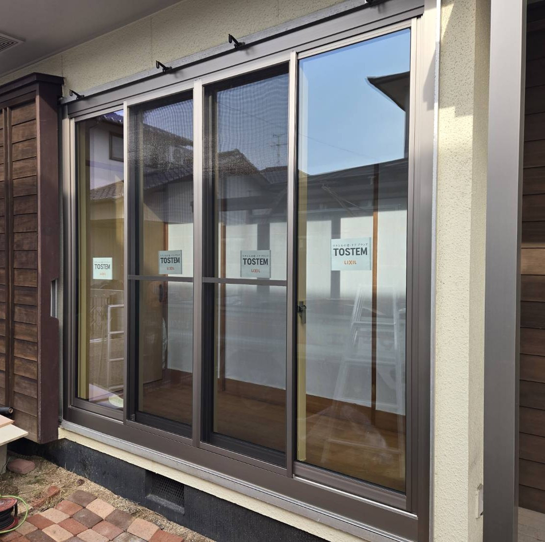 水島アルミトーヨー住器の取替窓　リプラスの施工後の写真1