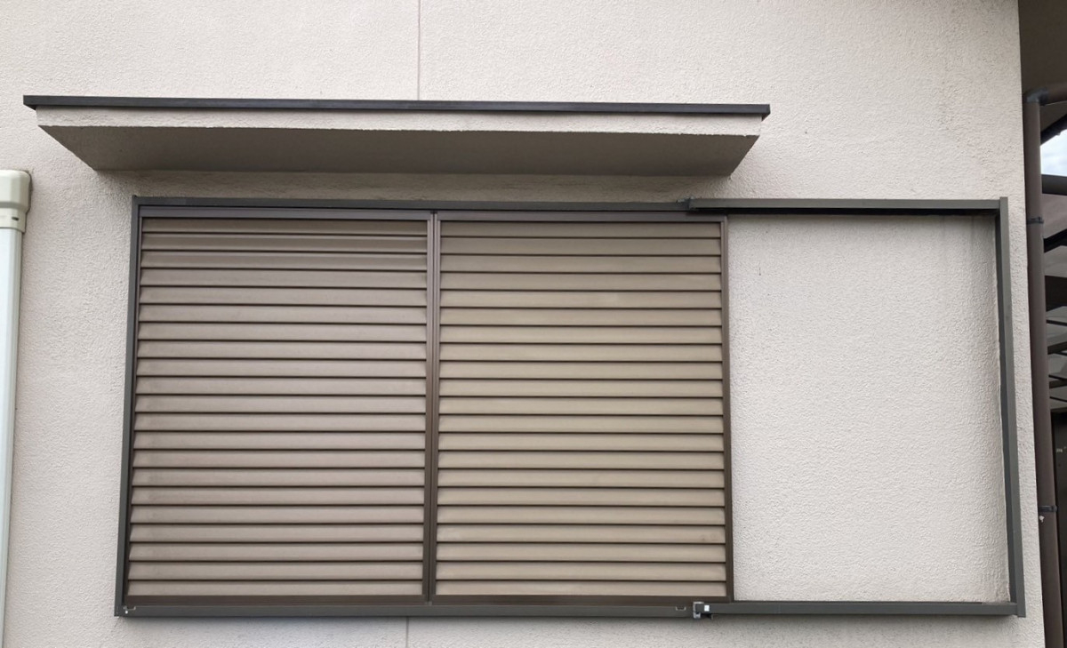 水島アルミトーヨー住器の雨戸をアップデートの施工前の写真1