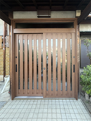 【施工事例】玄関引戸の取替【リシェント玄関引戸2】 REGALO(レガロ)のブログ 写真3