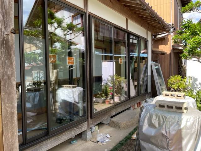 大西アルミ建材 京丹後店の断熱窓、リピーターさん😄の施工後の写真1