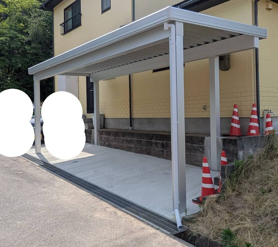 大西アルミ建材 京丹後店の場所に合わせて自由自在の施工後の写真2