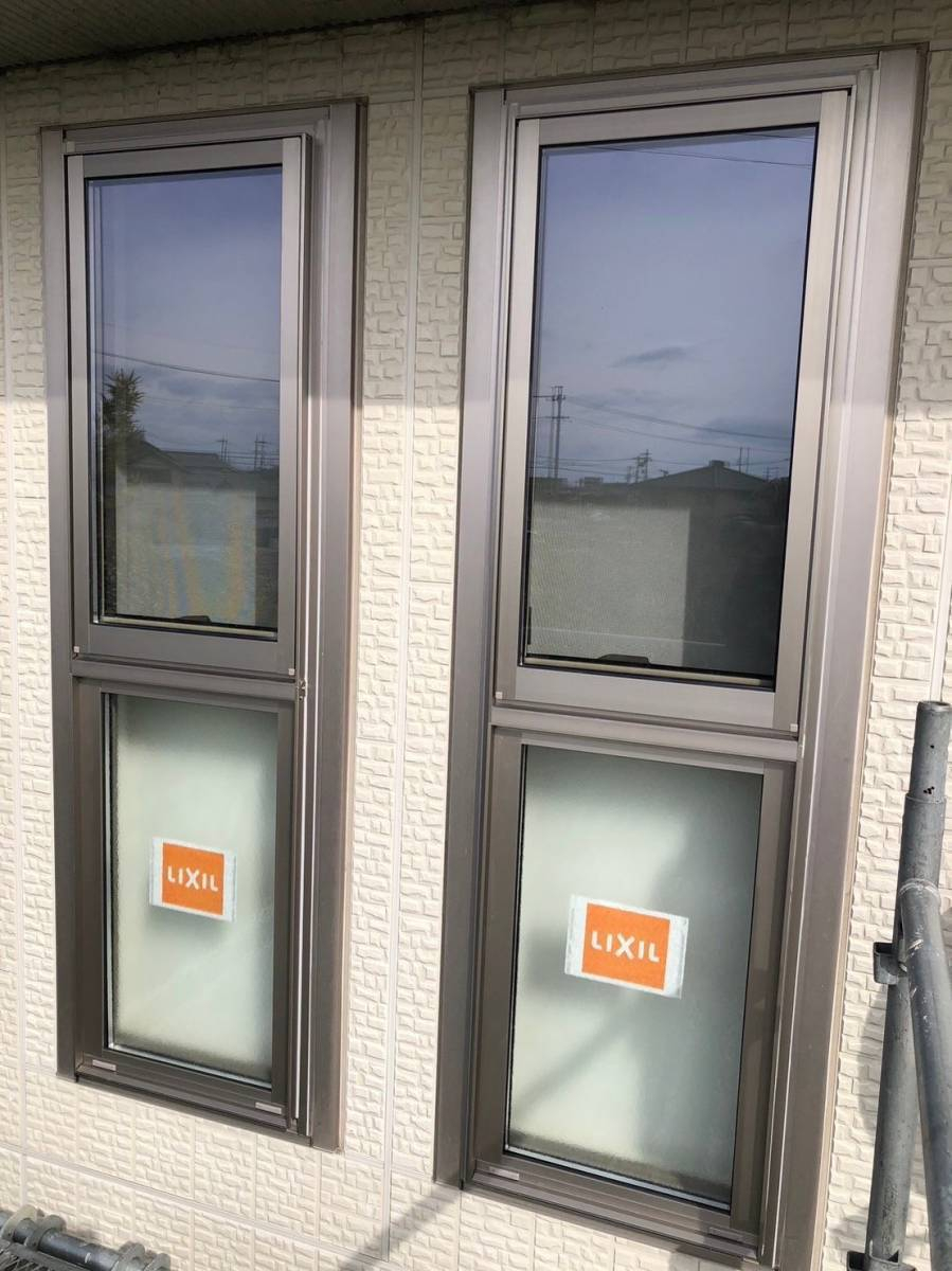 トラス軽金属販売 津島店の1枚のFIX窓を横滑りとFIX窓に付け替えました！の施工後の写真1