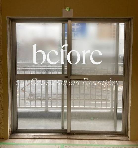 ダルパ札幌の断熱効果だけじゃない。防音対策にも内窓を　札幌市の施工前の写真1