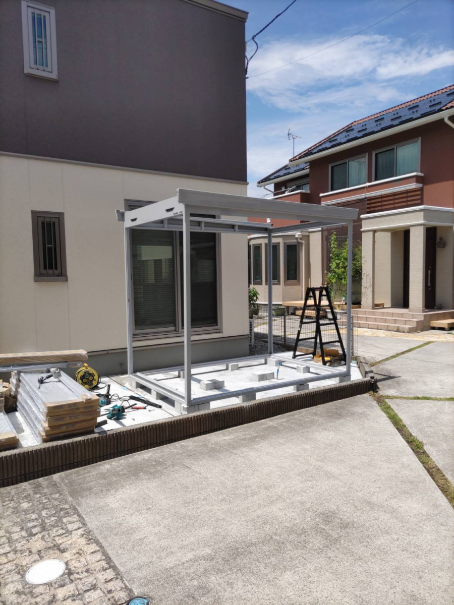 円谷トーヨー住器の物置設置工事の施工後の写真1