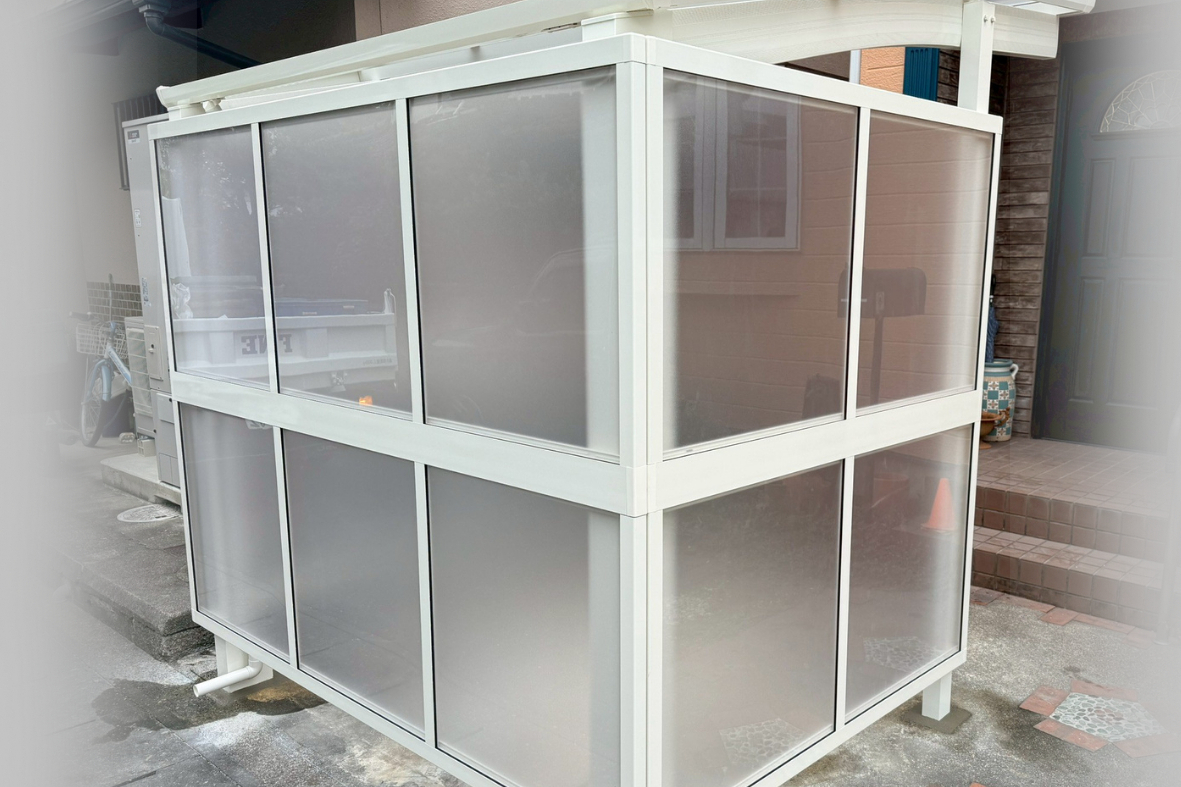 サンセブンの積雪にも耐えられる快適な駐輪スペースへの施工後の写真1