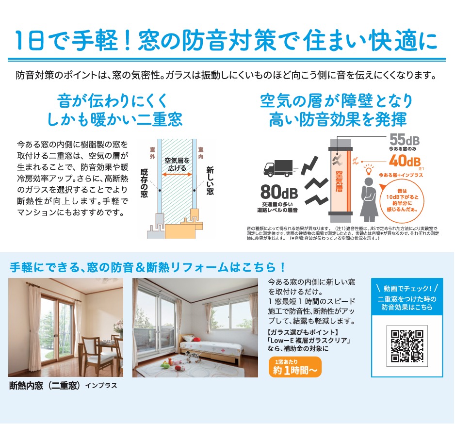 窓の防音で静かな暮らし 東名住建 守山のブログ 写真2