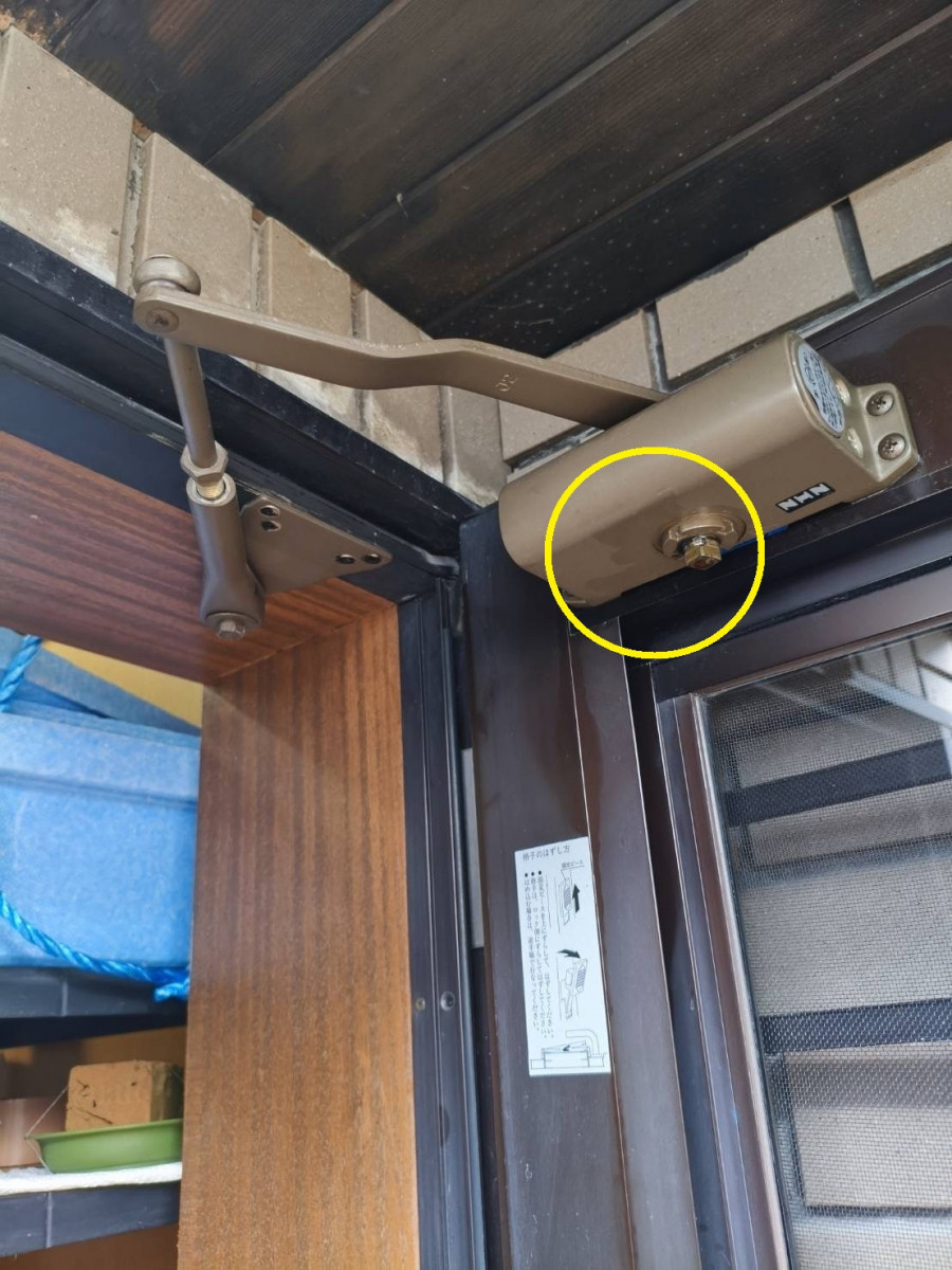 東名住建 守山の【海部郡】ドアがゆっくり閉まらなくなったの施工前の写真2