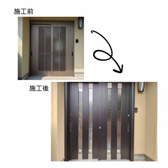 フクイM&Cのリシェント玄関ドア　施工事例施工事例写真1