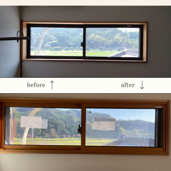 フクイM&Cのリクシルの内窓「インプラス」なら、今ある窓の内側に取付けるだけ。施工事例写真1