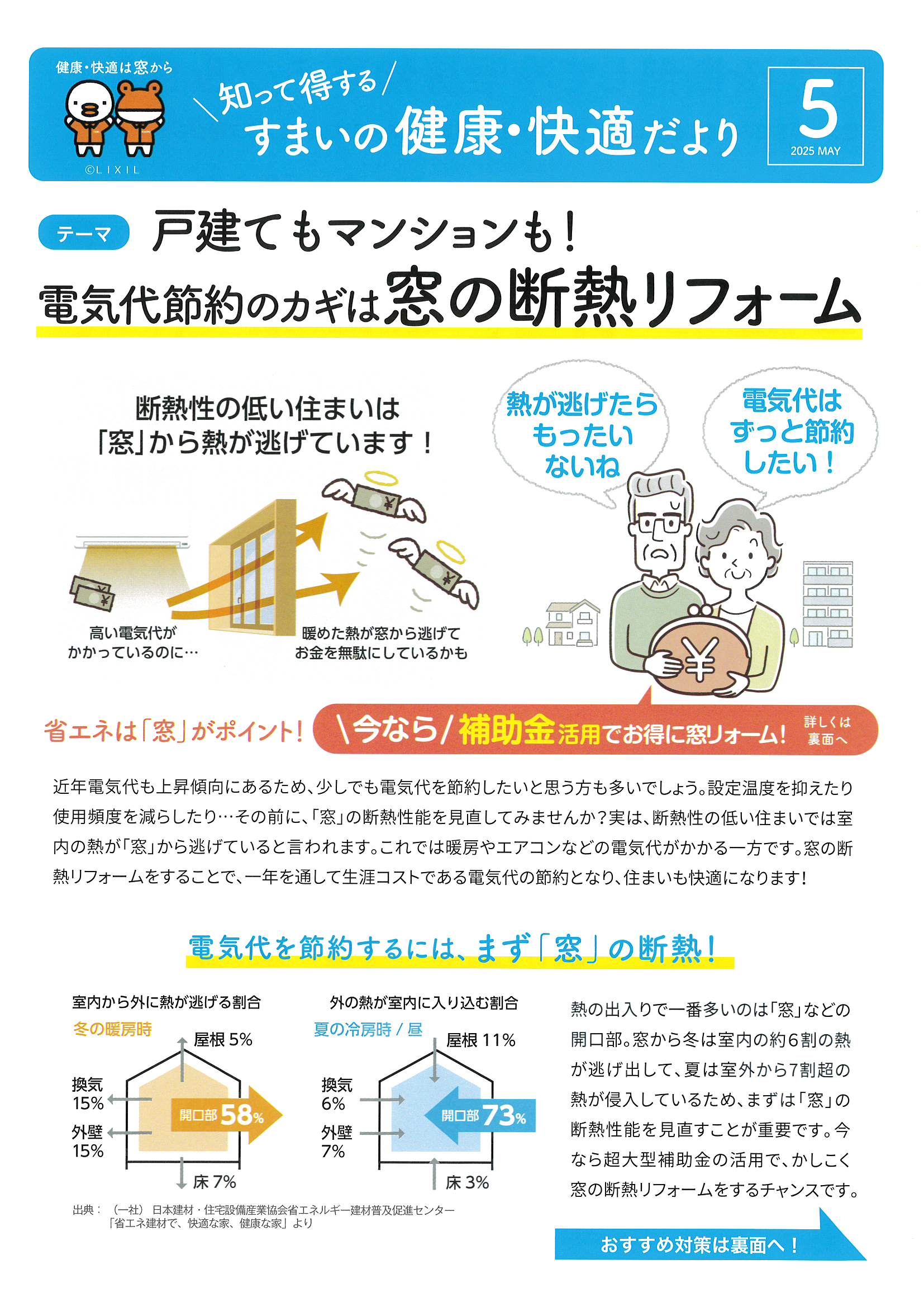 知って得するすまいの健康快適だより 2025.5 土佐トーヨー住器のブログ 写真1