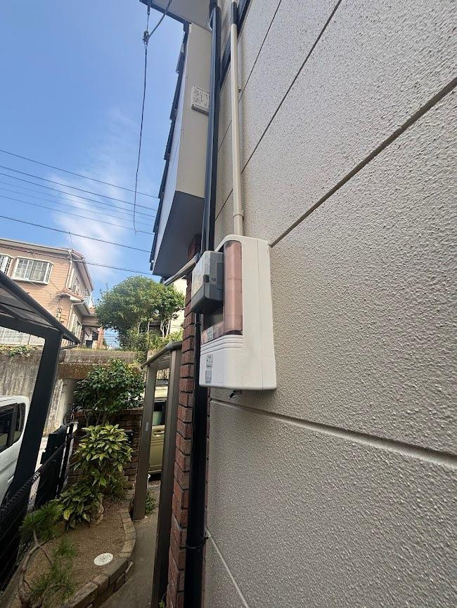 土佐トーヨー住器のアルミテラススピーネ　テラス＋目隠し施工の施工前の写真2