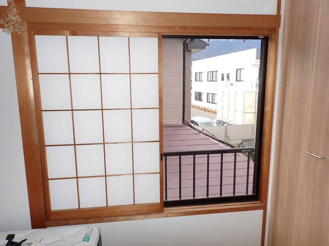 森額縁ガラス店の和室も、内窓｢インプラス」で断熱対策の施工前の写真2