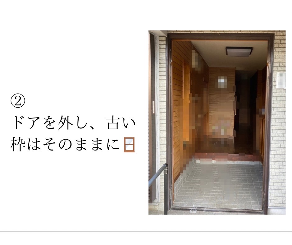 三輪ガラスの【名古屋市】シャーウッドの木造住宅もリクシルの玄関ドアリフォームのリシェントにお任せです!の施工事例詳細写真2