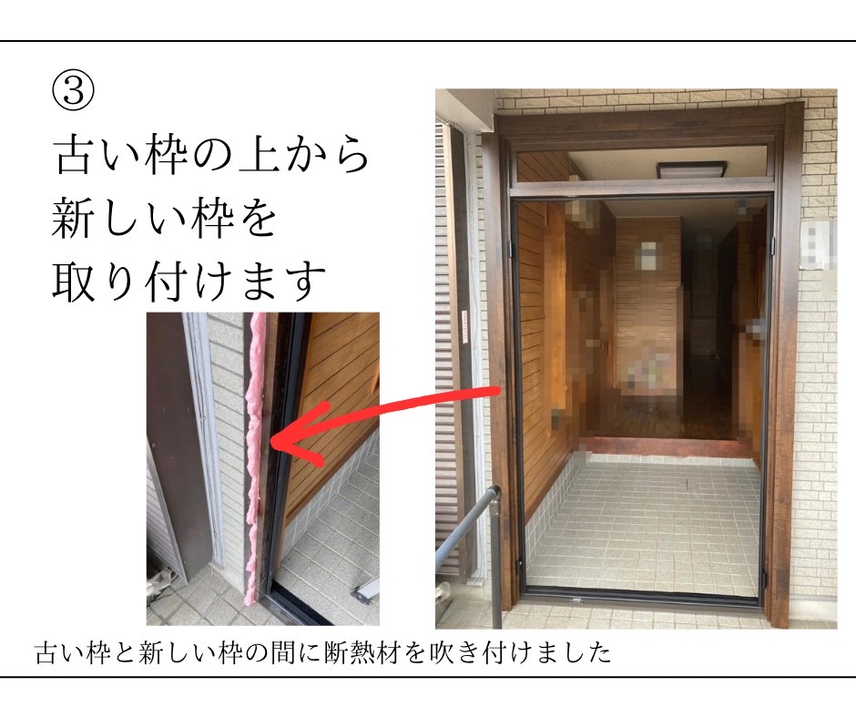 三輪ガラスの【名古屋市】シャーウッドの木造住宅もリクシルの玄関ドアリフォームのリシェントにお任せです!の施工事例詳細写真3