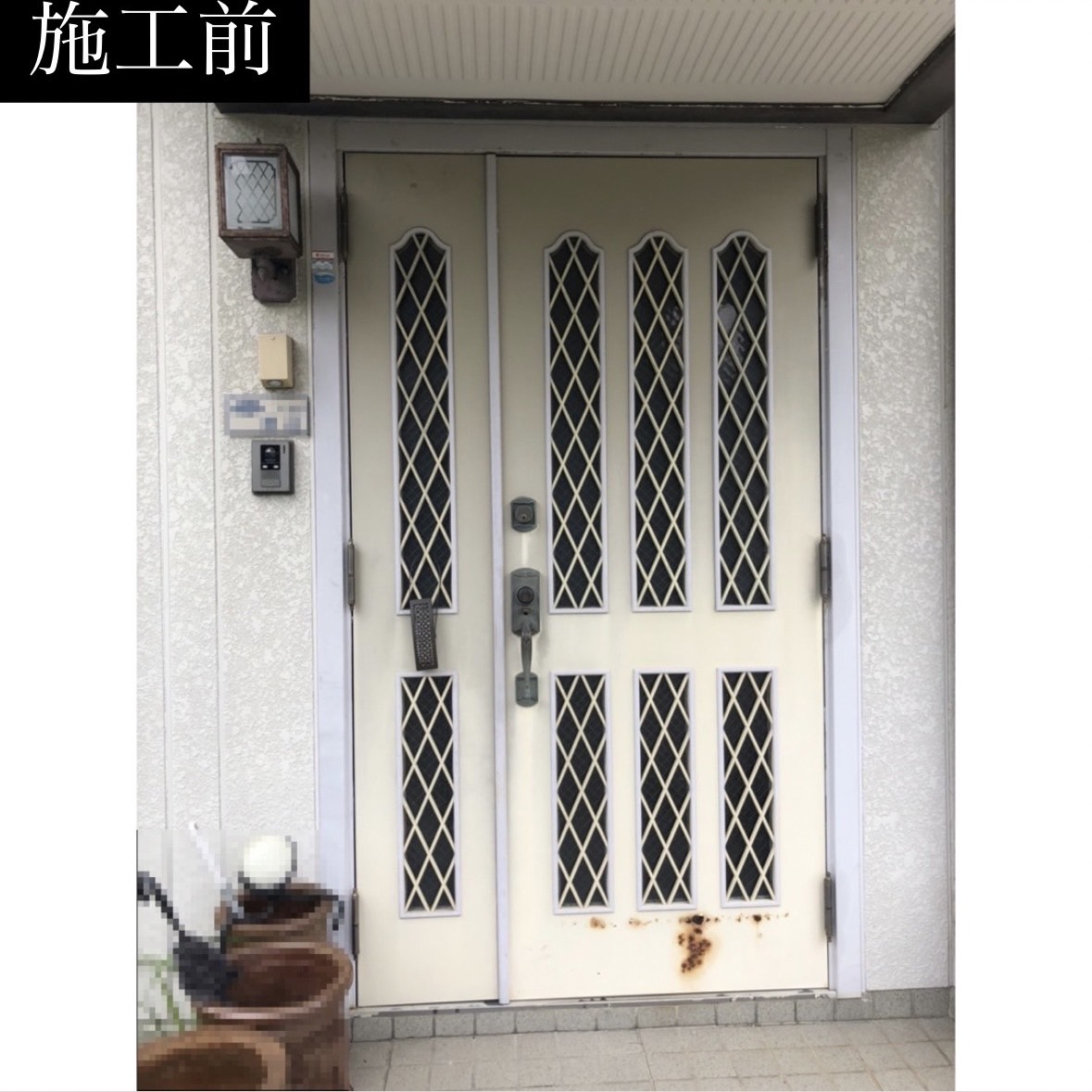 三輪ガラスの【常滑市】築33年セキスイハイム軽量鉄骨造、LIXIL人気デザインで玄関ドアリフォーム✨の施工事例詳細写真1