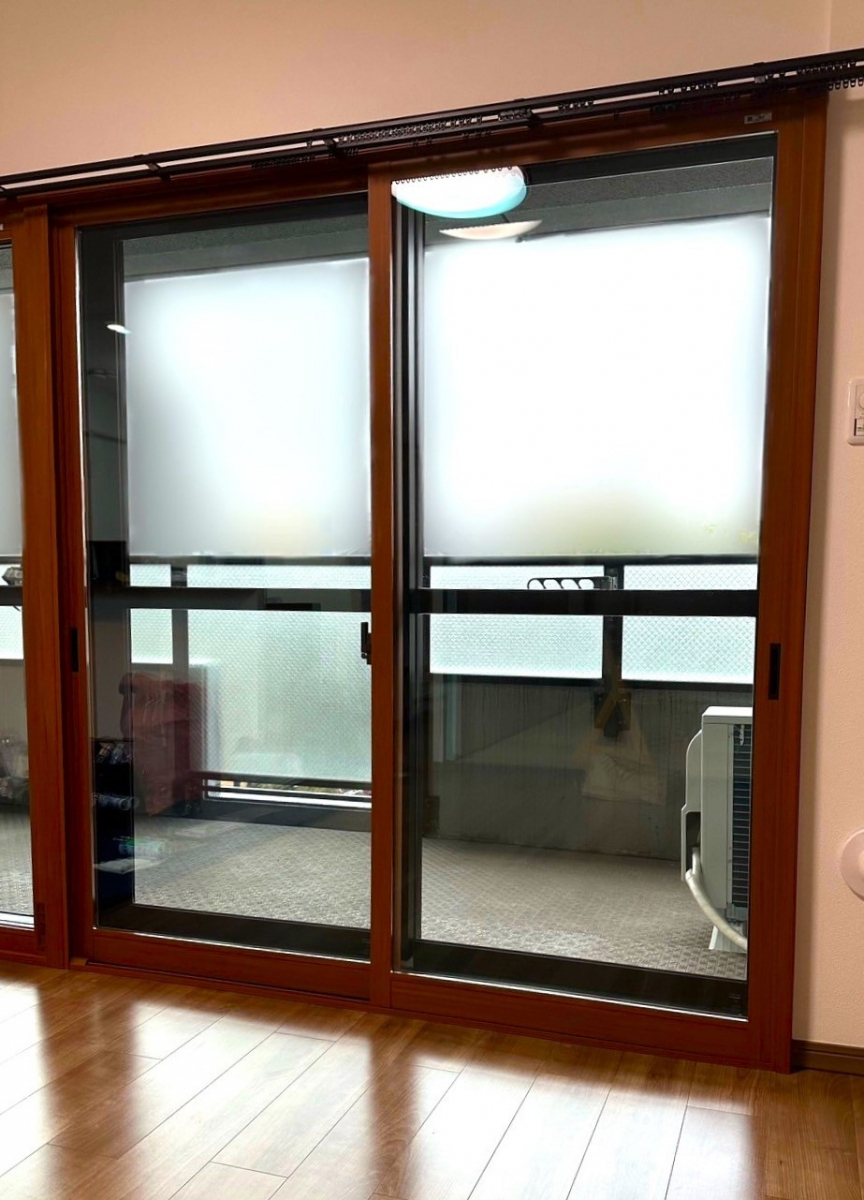 三輪ガラスの【名古屋市】リビングに内窓インプラスを取付け快適な生活を。の施工後の写真1