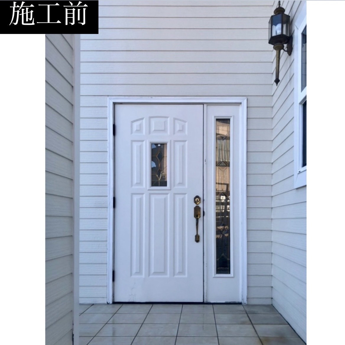 三輪ガラスの【みよし市】お家のイメージを損なわない素敵な玄関ドアにしたい。の施工前の写真1