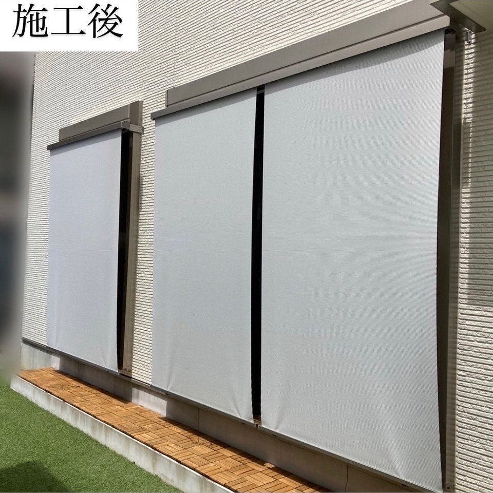 三輪ガラスの【名古屋市】太陽の熱83%カットの強者⚡スタイルシェードで暑さ対策🔥の施工後の写真1