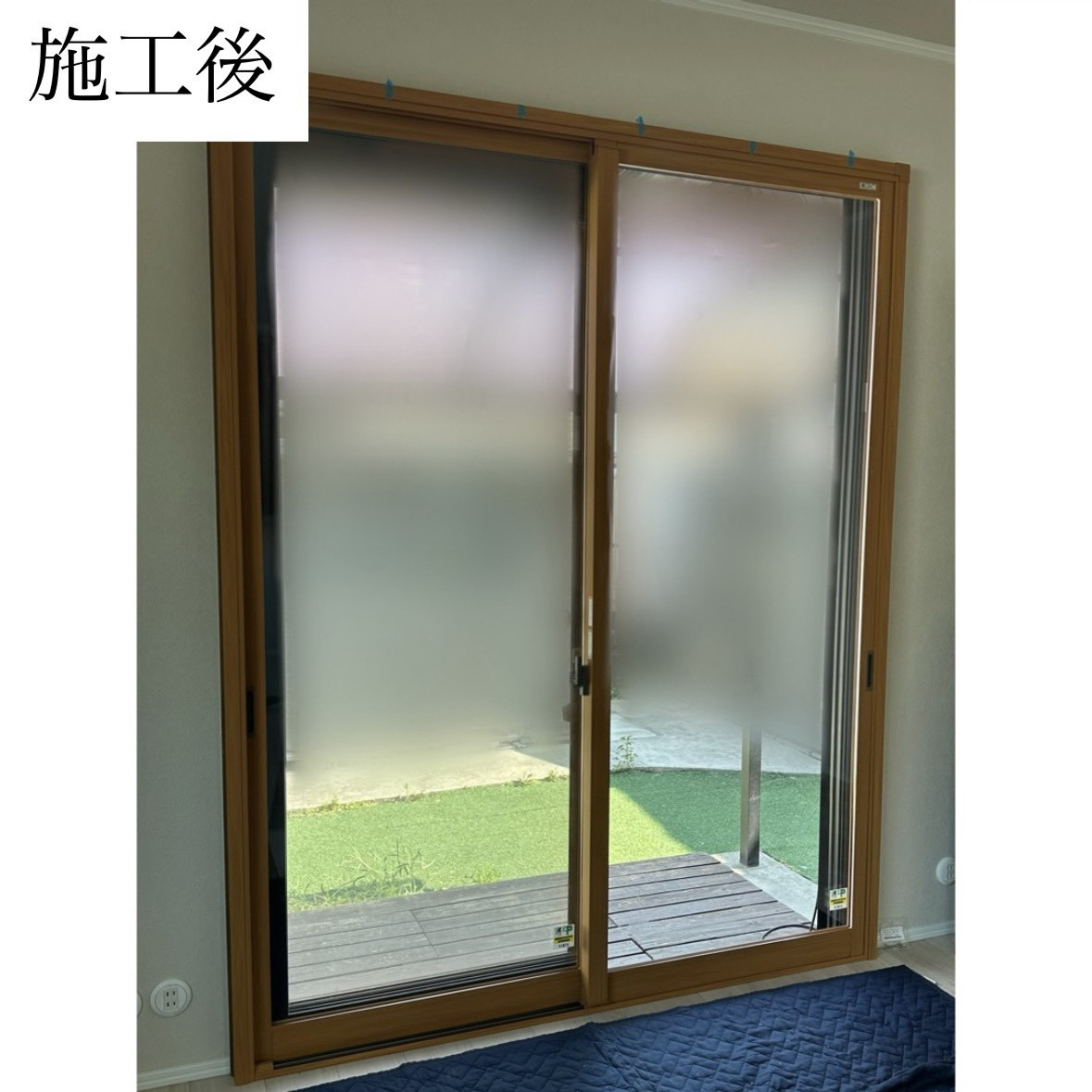 三輪ガラスの【名古屋市・まずは『窓』から防犯対策】　“入りやすい”を防ぐ！安全合わせガラスで入らせない！！の施工後の写真1