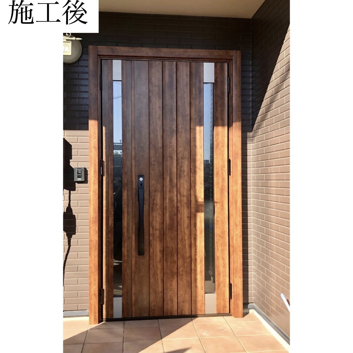 三輪ガラスの【豊田市・いつでも人気の可愛いヤツ】クリスマスムード🎄を盛り上げる♪可愛く彩るリースフック！の施工後の写真1