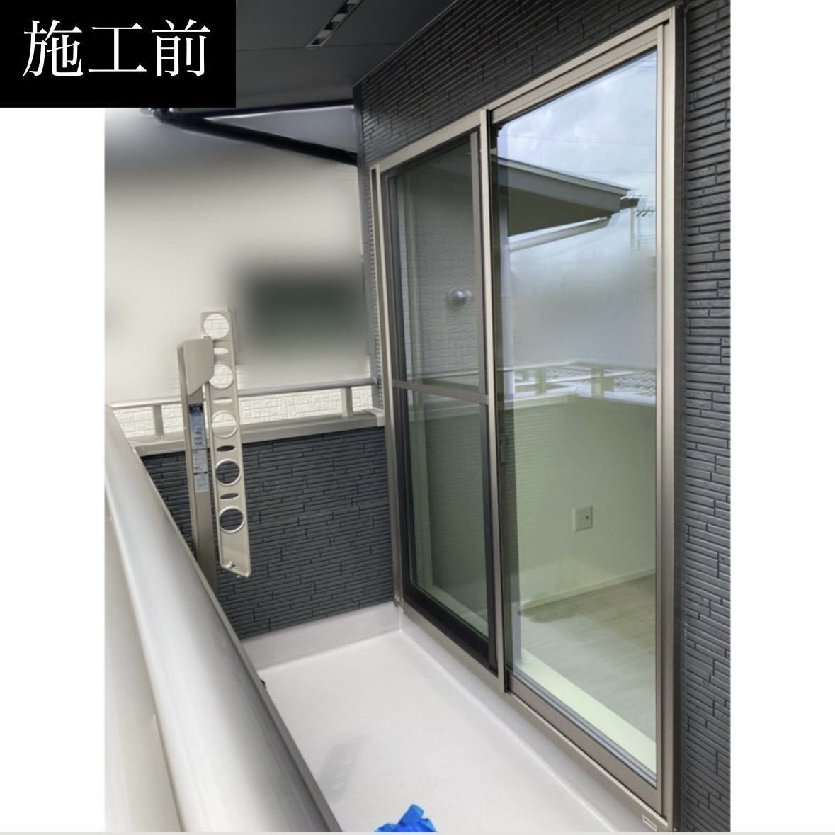 三輪ガラスの【江南市・新築2階窓にシャッターで防犯】1階は標準でシャッターが付いていますがより安全を求め取付け！の施工前の写真1