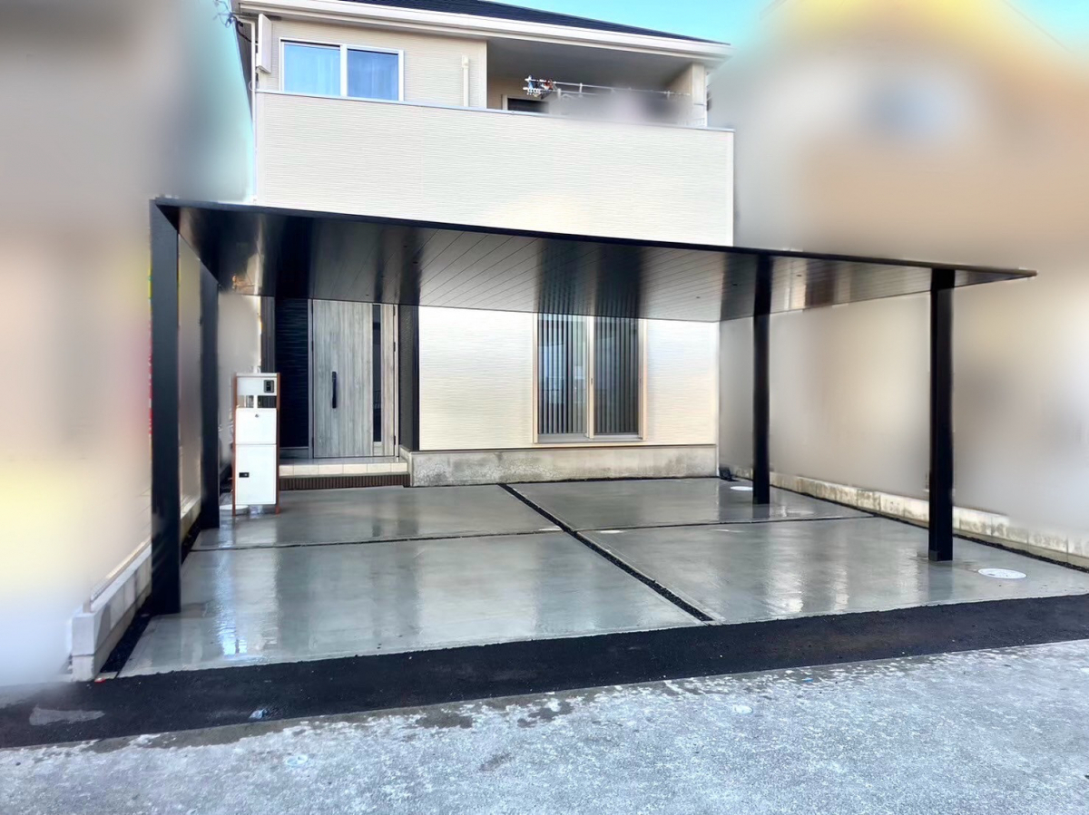 三輪ガラスの【一宮市】メリークリスマス✨頑張ったご褒美は、我が家にカーポートSCを🎄✨の施工後の写真1