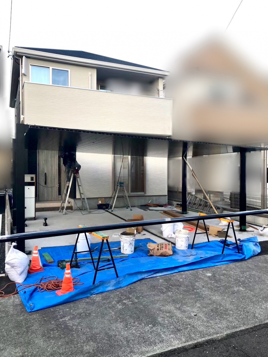 三輪ガラスの【一宮市】メリークリスマス✨頑張ったご褒美は、我が家にカーポートSCを🎄✨の施工前の写真2