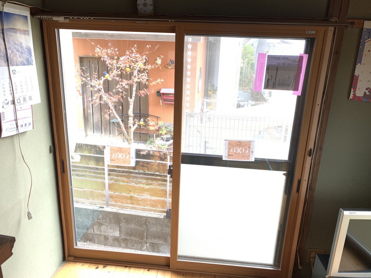 永尾硝子の補助金対応：内窓取付工事の施工後の写真3