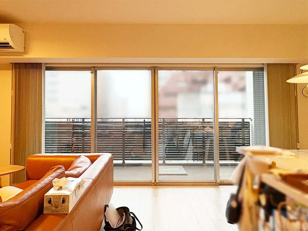 デンヒチ Rihoの福岡市中央区薬院・築5年の​​マンションの​​内窓(二重窓)断熱リフォームを​​実施しました！の施工前の写真1