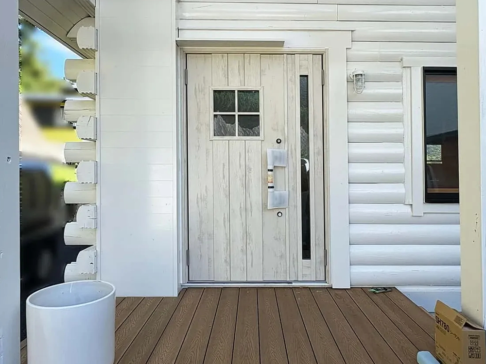 デンヒチ Rihoの福岡県糸島市志摩岐志・築33年の​​事務所の​​玄関ドアの​​リフォームを​​実施しました！の施工後の写真1