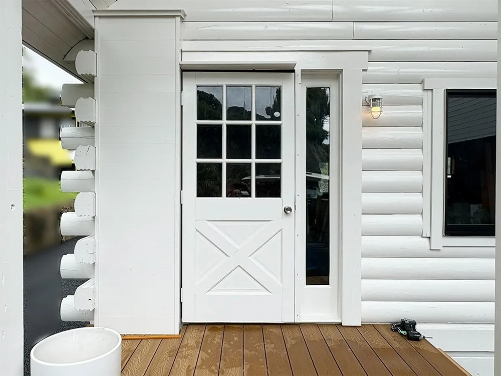 デンヒチ Rihoの福岡県糸島市志摩岐志・築33年の​​事務所の​​玄関ドアの​​リフォームを​​実施しました！の施工前の写真1