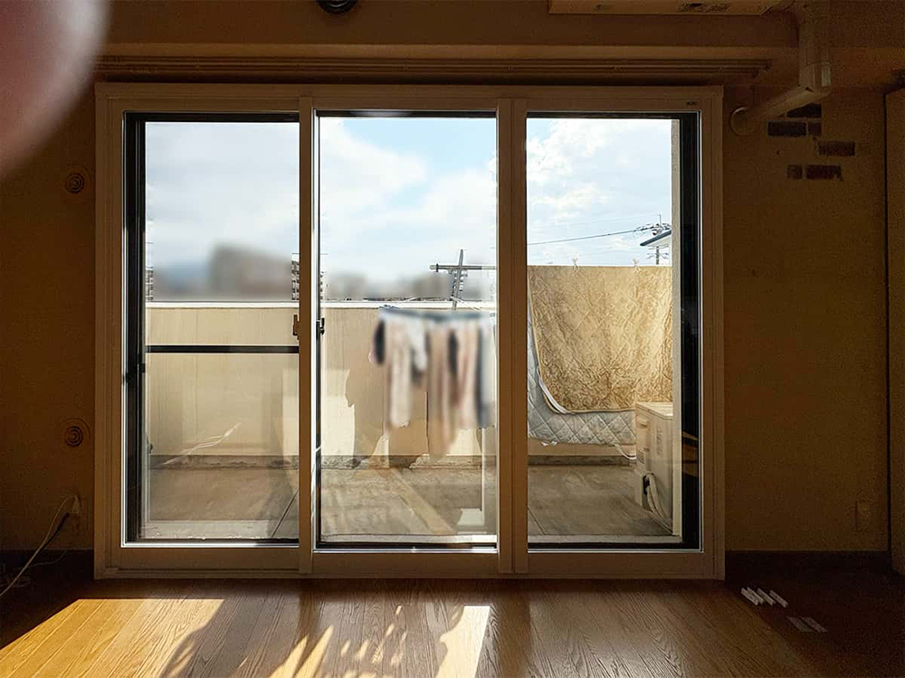 デンヒチ Rihoの福岡市博多区板付の​​マンションで​​防音・断熱対策｜補助金活福岡市用の​​内窓​の施工事例の施工後の写真1