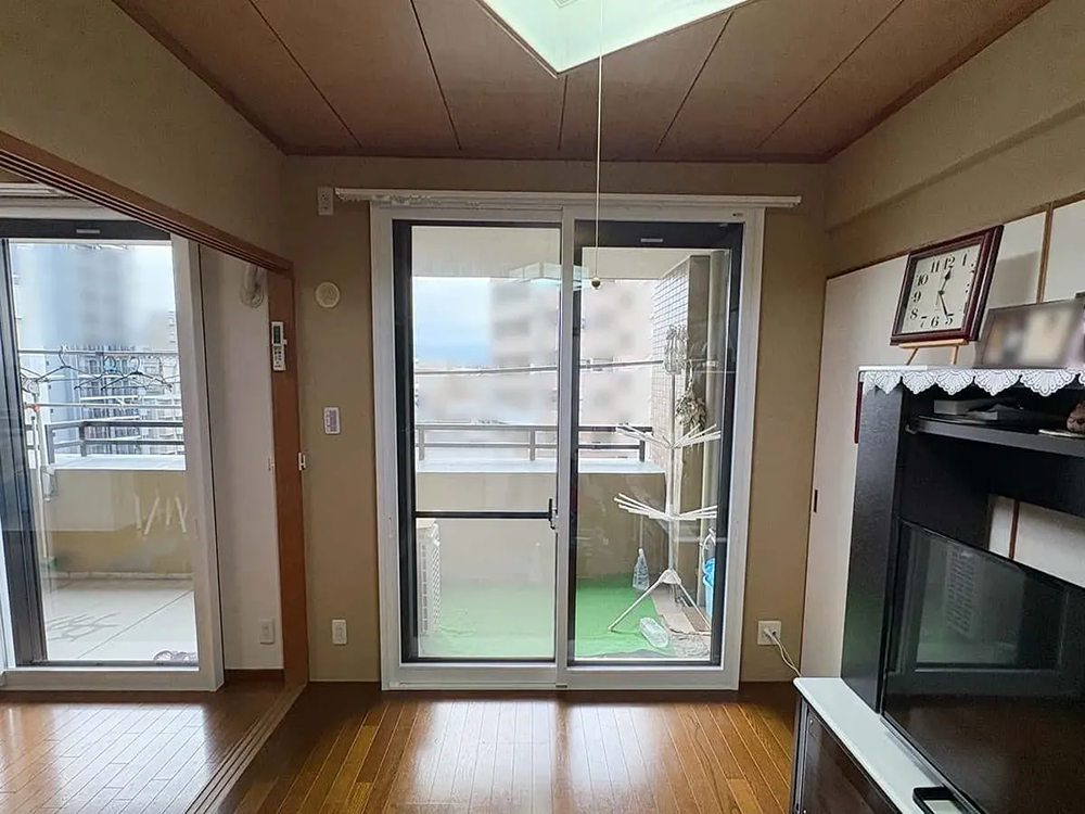 デンヒチ Rihoの飛行機音と​​冬の​​寒さを​​軽減　大野城市錦町マンションの​​内窓​（二重窓）​​施工事例の施工後の写真1