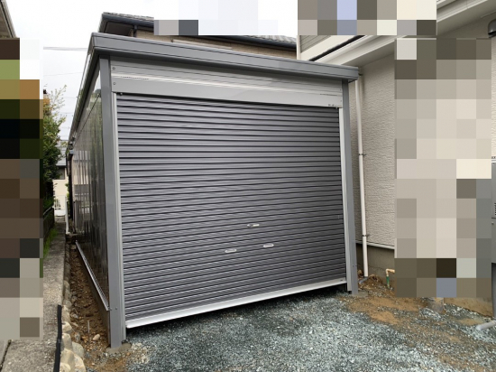 城北トーヨー住器の今回の物置工事です。施工事例写真1