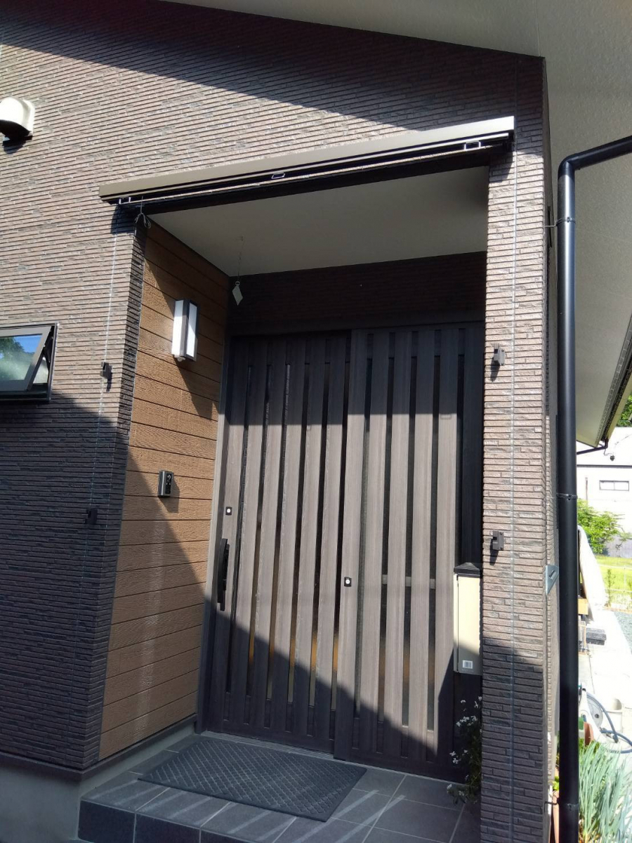城北トーヨー住器のスチルシェ-ド取付工事の施工後の写真1