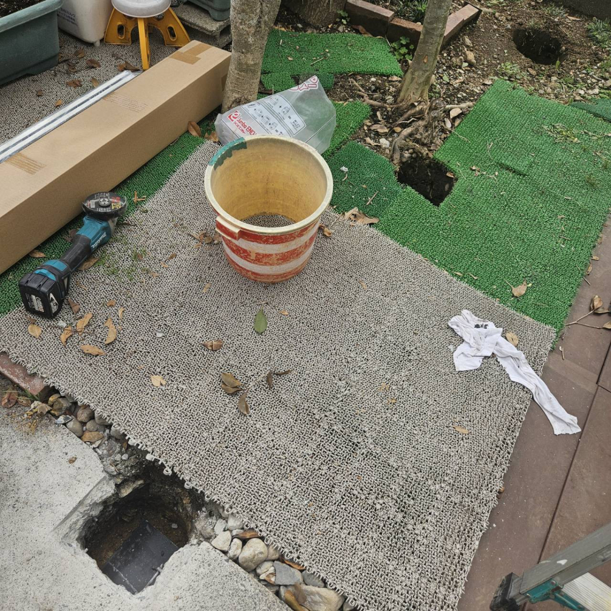 城北トーヨー住器の簡易サンル-ム工事の施工前の写真3