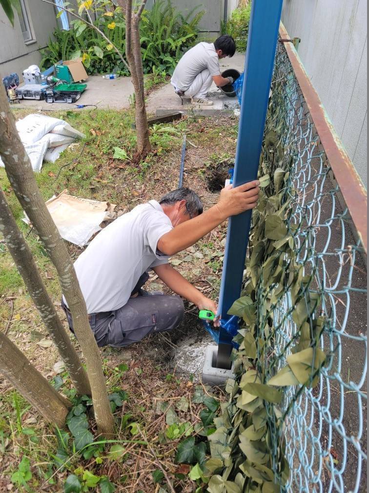 城北トーヨー住器の本日のフェンス工事の施工後の写真2