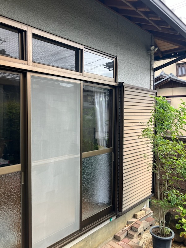 タナチョー 兵庫の雨戸を撤去し障子を大きく通してカバー工法でリニューアル！の施工前の写真1