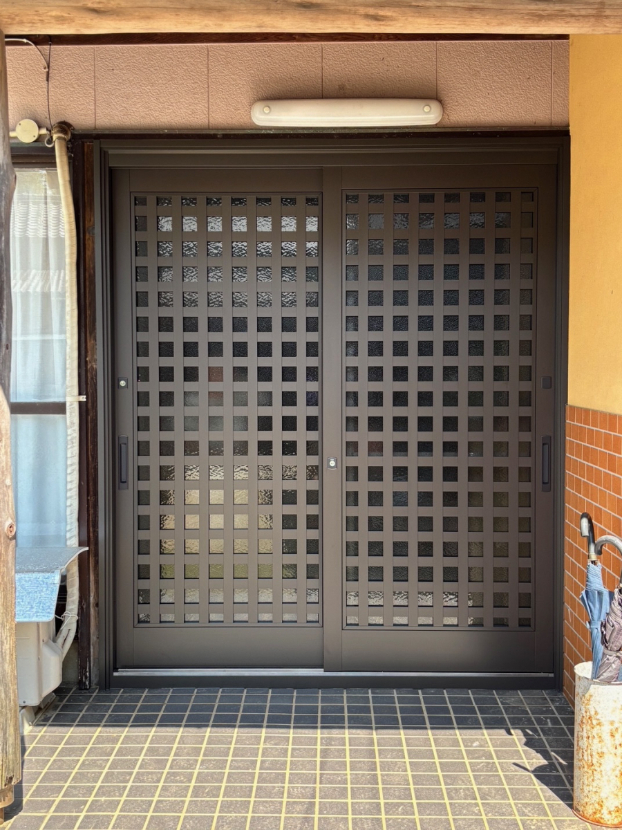 とりい建具の木製引戸でも大丈夫‼️の施工後の写真1