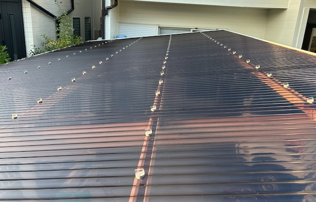 Kーアルミの波板ポリカの交換をさせていただきました。の施工後の写真2