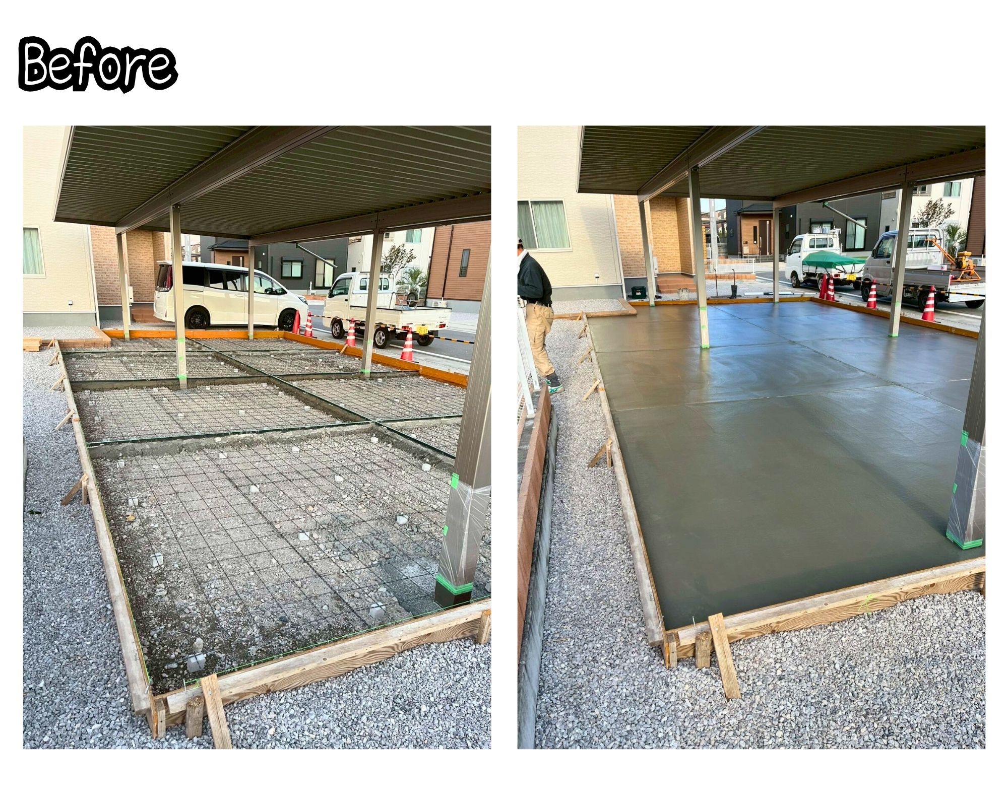 住まいるサポートの高崎市 雨や雪、ヒョウから車を守る!カーポートSWの施工事例詳細写真2