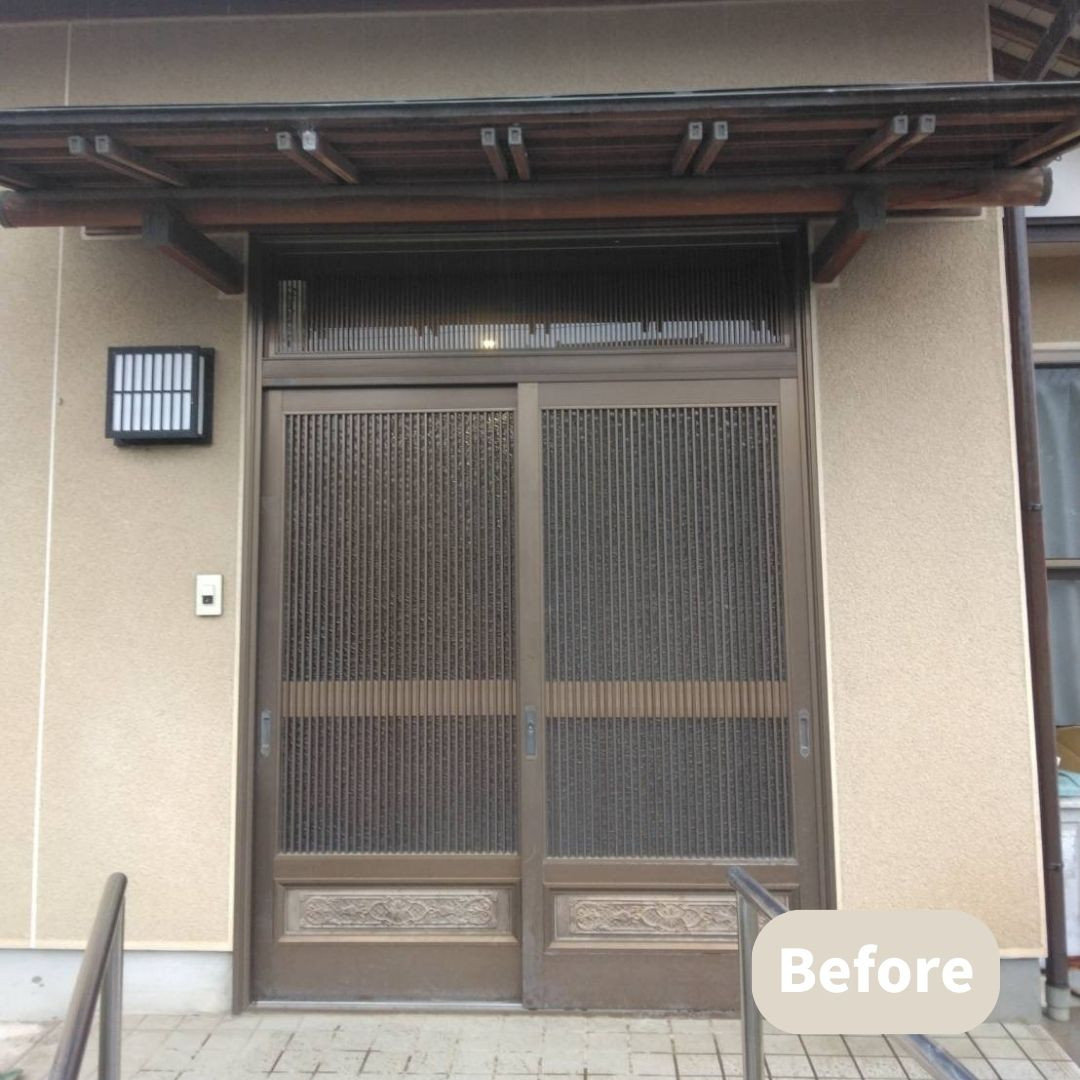 ダイクマトーヨー住器のK様邸 玄関ドア交換／リシェントの施工前の写真1