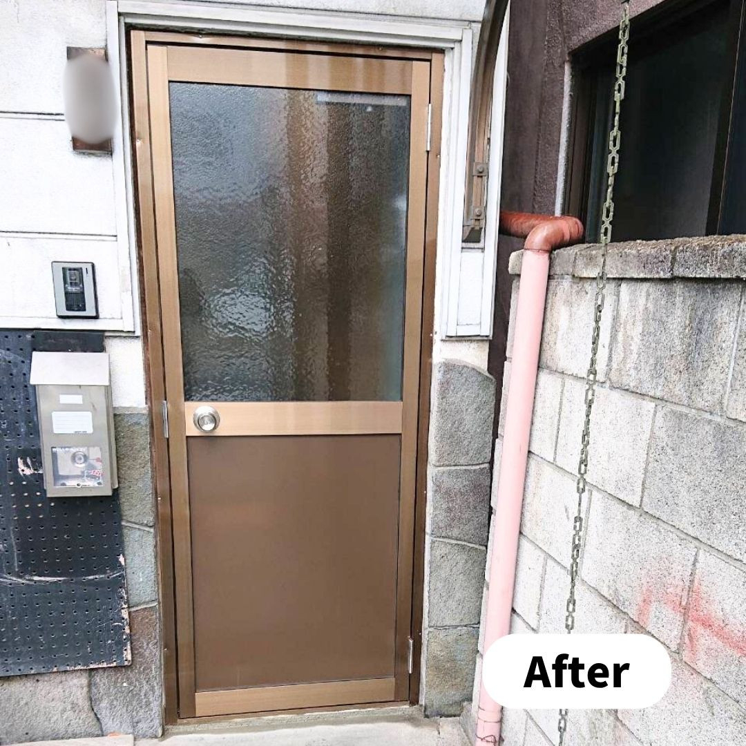 住まいるサポートの開閉のしづらさ解消 高崎市 出入口ドア交換の施工後の写真1