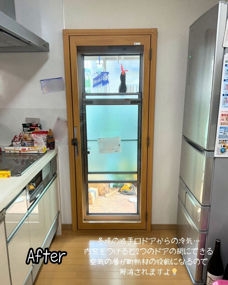 住まいるサポートの沼田市 二重窓にして冷気を遮断!冬でもヒヤッとしないおうちで快適に 断熱効果:光熱費節約の施工後の写真2