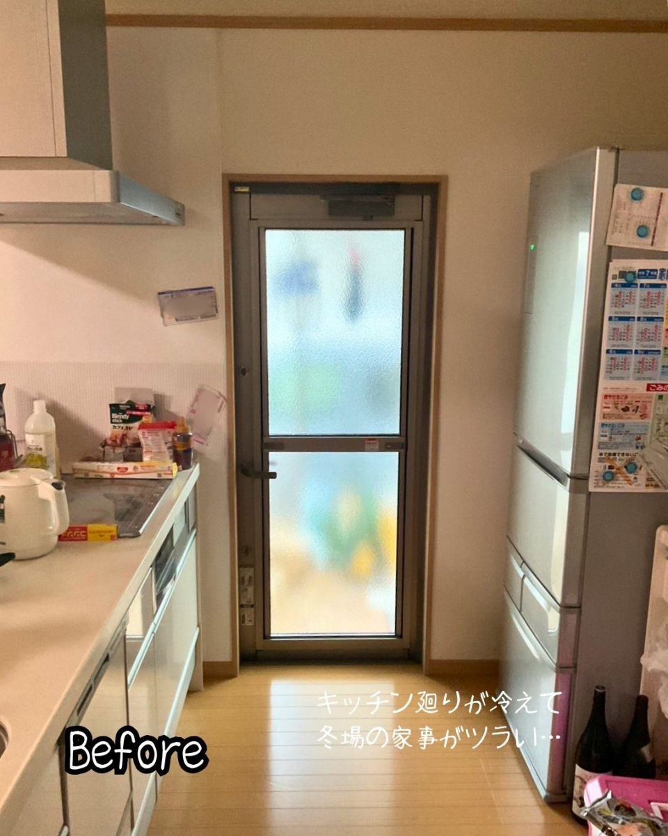 住まいるサポートの沼田市 二重窓にして冷気を遮断!冬でもヒヤッとしないおうちで快適に 断熱効果:光熱費節約の施工前の写真2