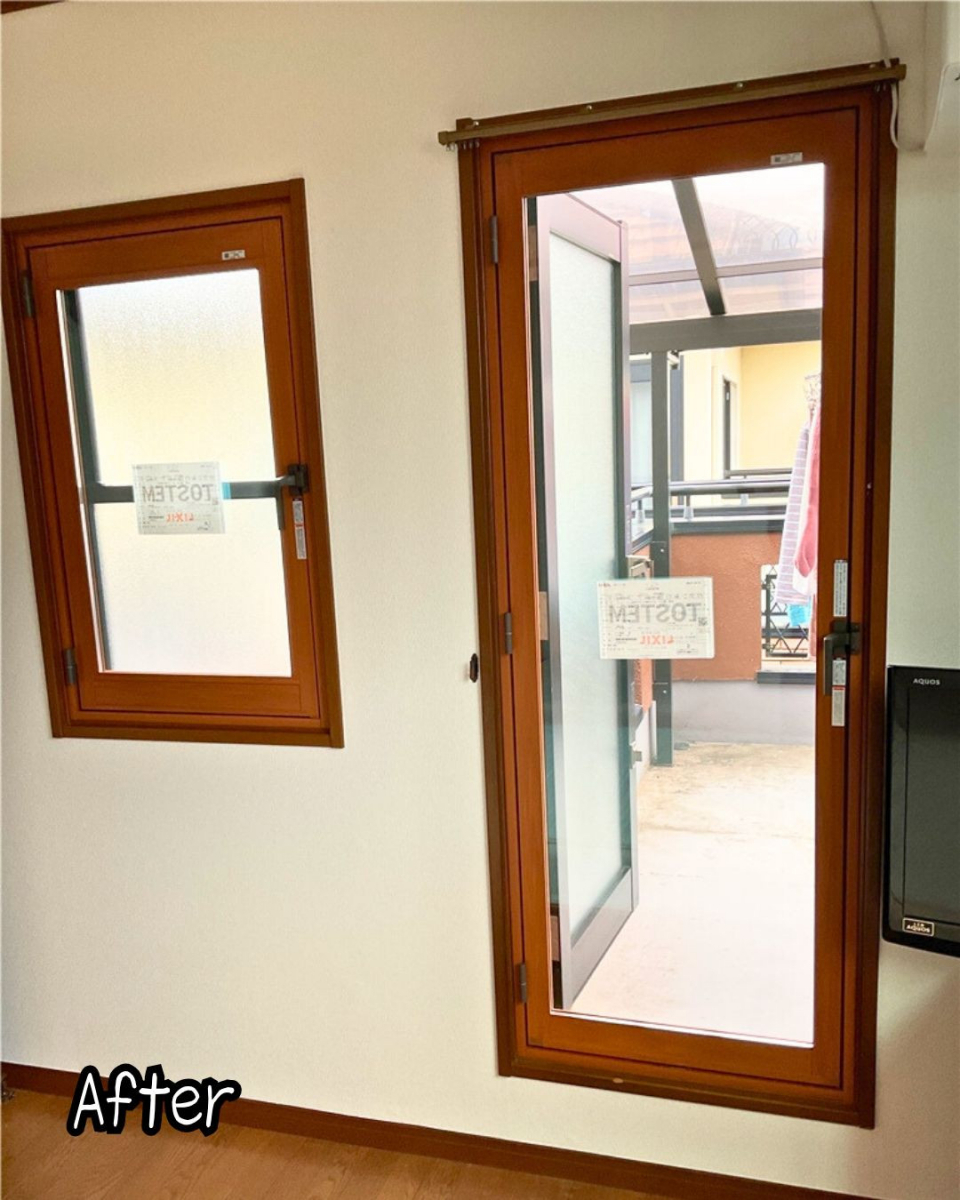 住まいるサポートの高崎市　内窓をつけて冬でも暖房控えめに。経済的でおサイフにも人にも優しいリフォームですの施工後の写真1