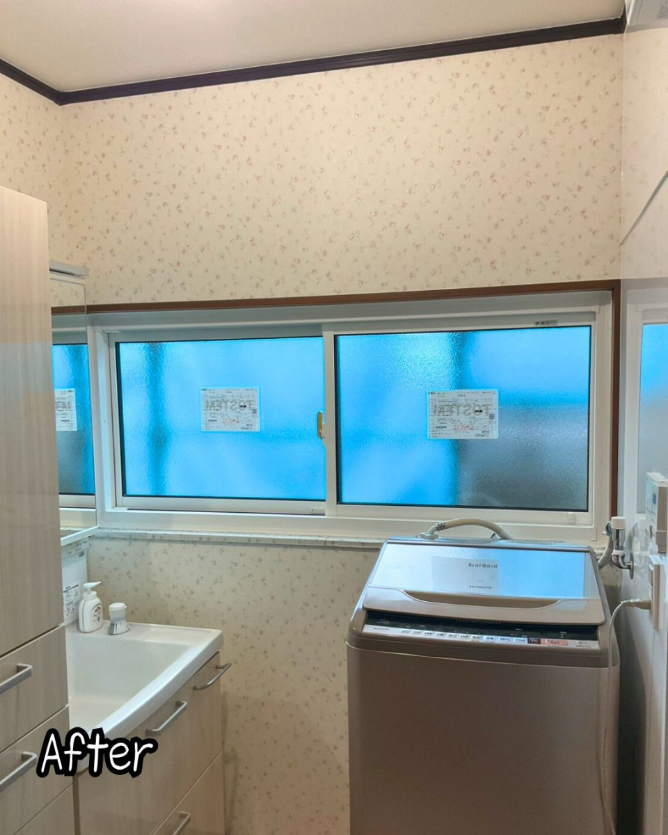 住まいるサポートの渋川市　窓交換　リプラスに替えて冷気を遮断！ヒートショック予防は窓からの施工後の写真1