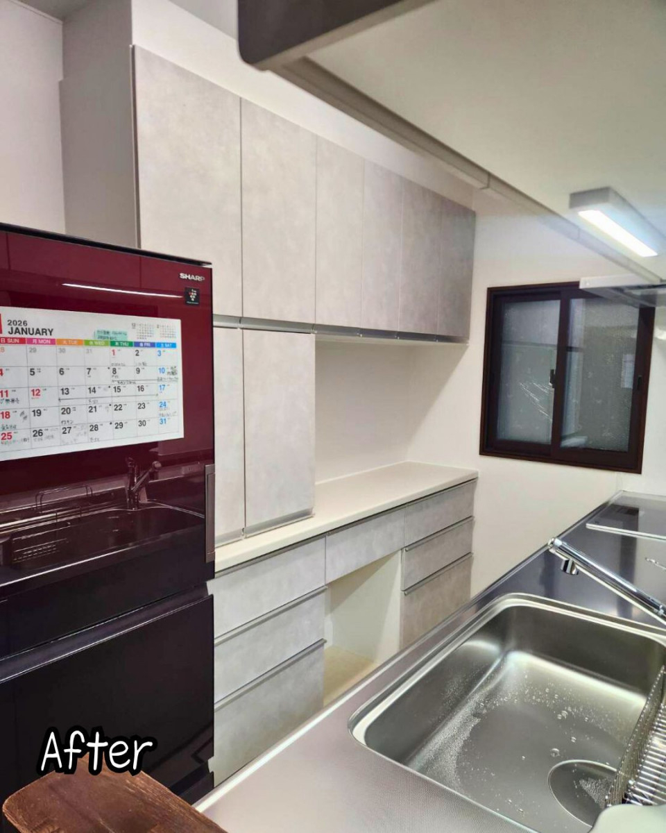 住まいるサポートの収納力と動線を見直し、毎日が快適になるキッチンへの施工後の写真2