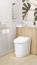 二宮トーヨー住器の【トイレリフォーム】収納付きトイレでスッキリ空間を！の施工事例詳細写真1